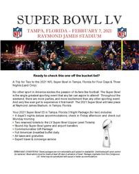2021 Super Bowl Package for 2